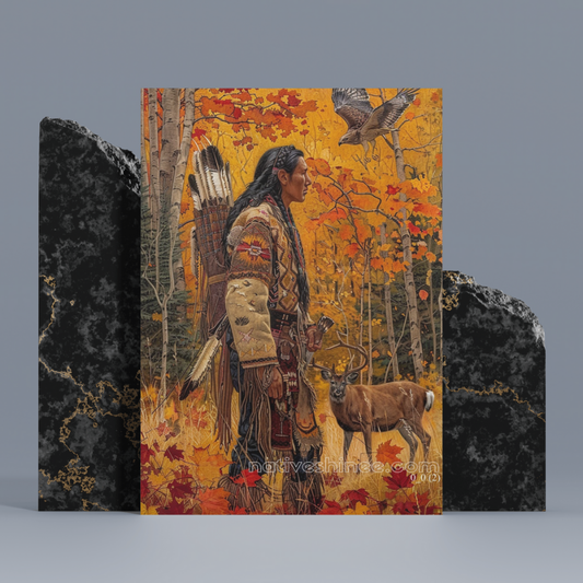 Harmony with Nature: The Hunter’s Respect Native American Canvas
