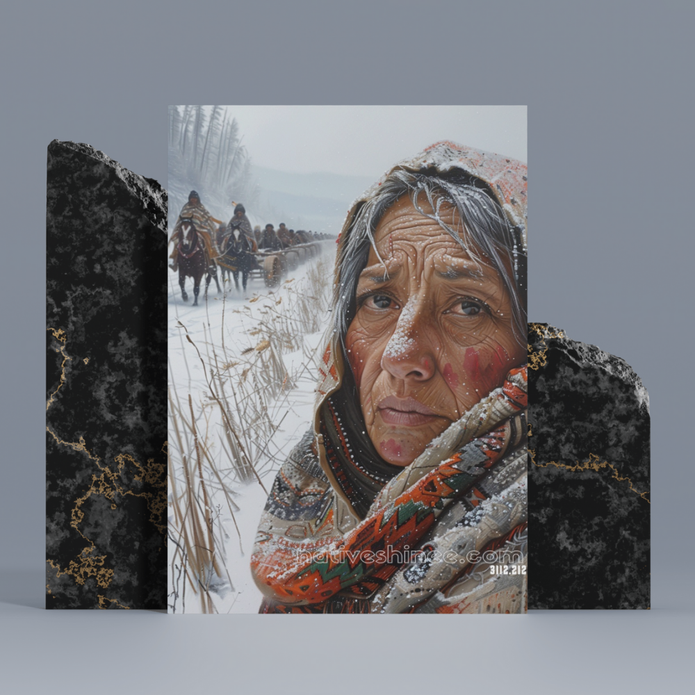 Through the Storm Native American Canvas