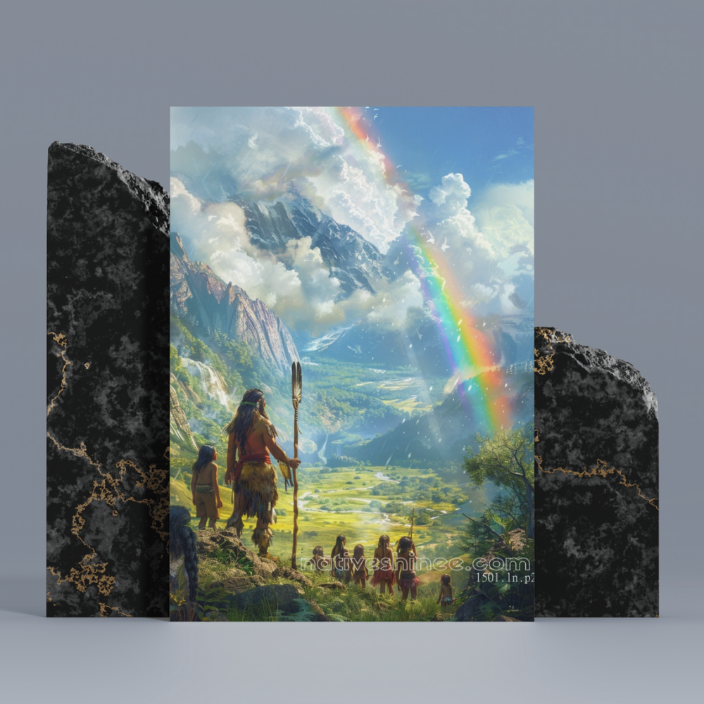 Rainbow of Hope Native American Canvas