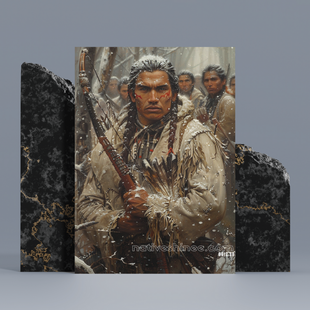 The Silent Hunter Native American Canvas