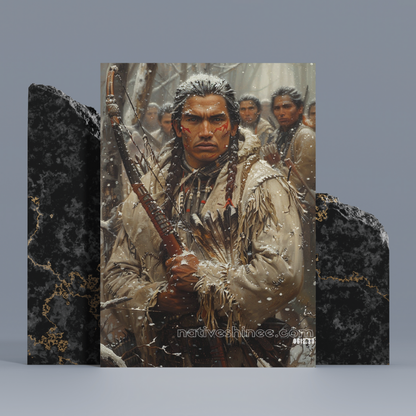 The Silent Hunter Native American Canvas