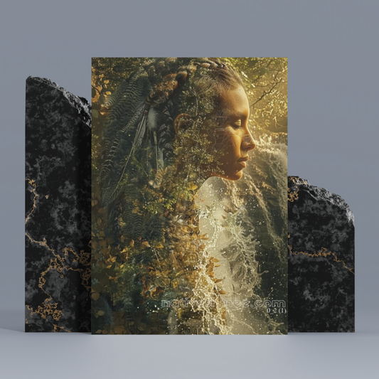 Whispers of the Forest: A Native's Connection Native American Canvas