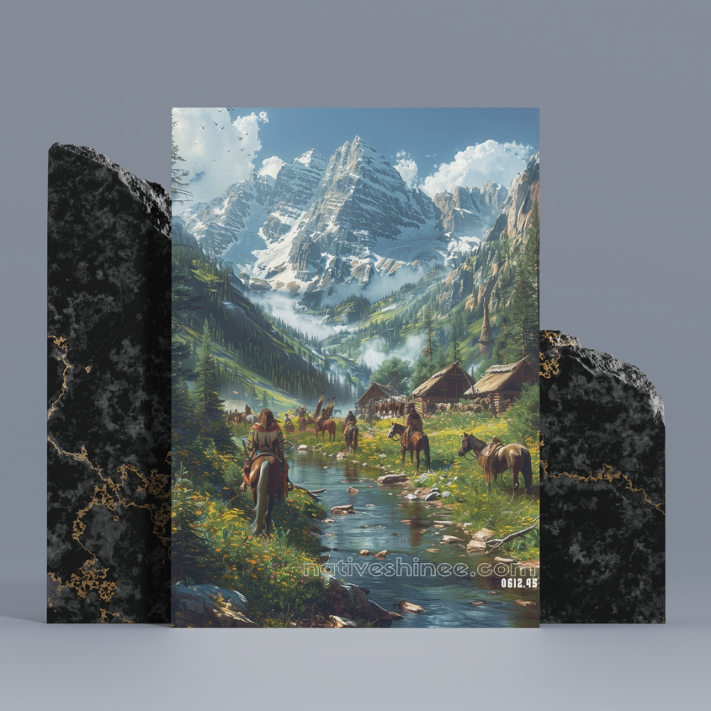 Echoes of the Land Native American Canvas