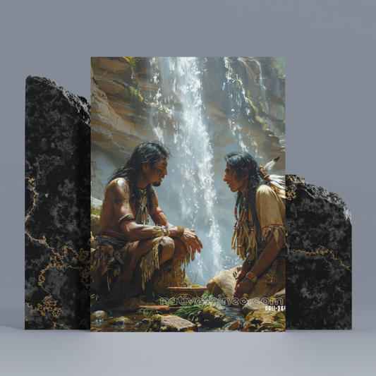 Two Friends Native American Canvas