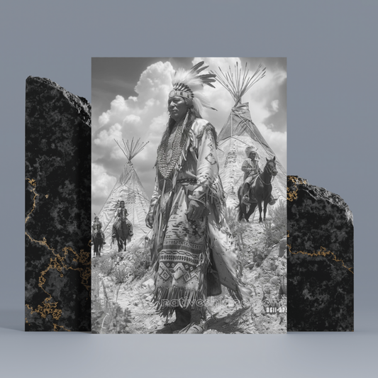 The Guardian of the Tribe Native American Canvas