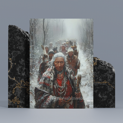 Tribal Journey Native American Canvas