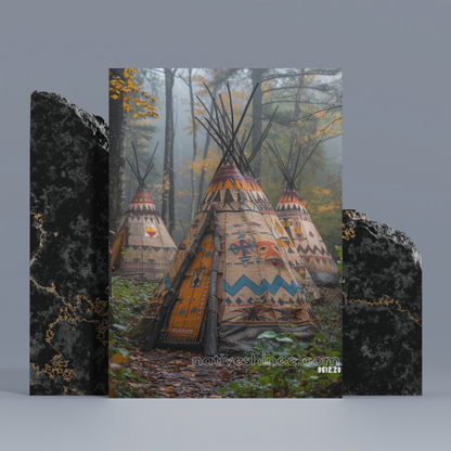 The Gathering of Heritage - Native American Canvas