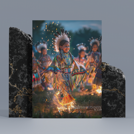 Child's Heart Native American Canvas