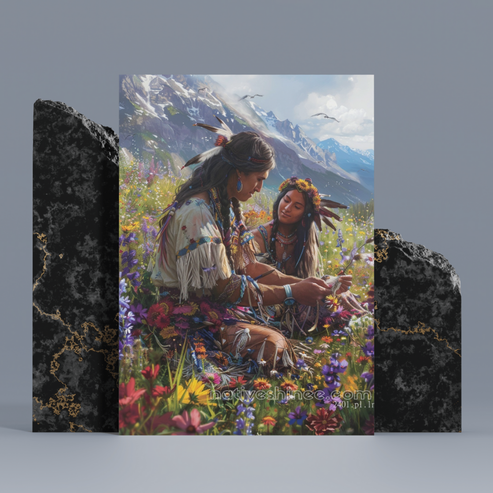 Harmony in Nature: Native American Canvas