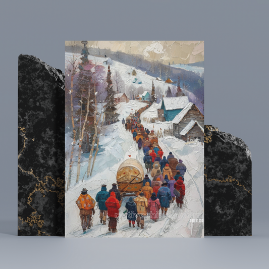 The Path of Resilience Native American Canvas