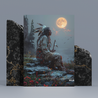 Song of the Moon Native American Canvas