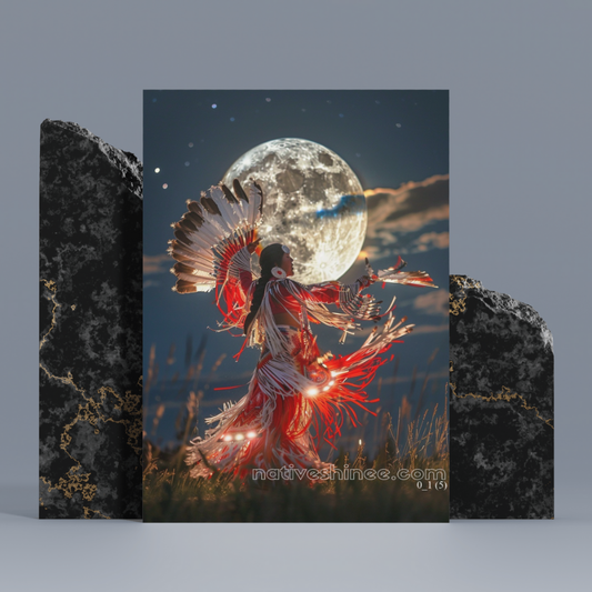 Dance of the Moonlight Native American Canvas