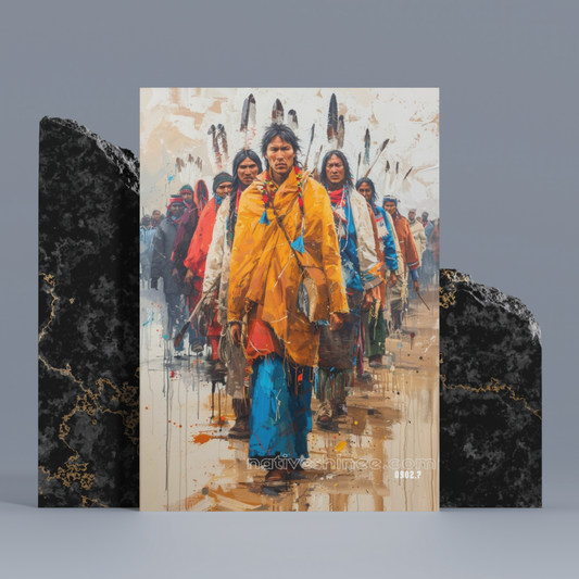 The Journey of Ancestors: Native American Canvas