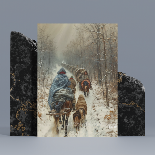 On The Way Native American Canvas