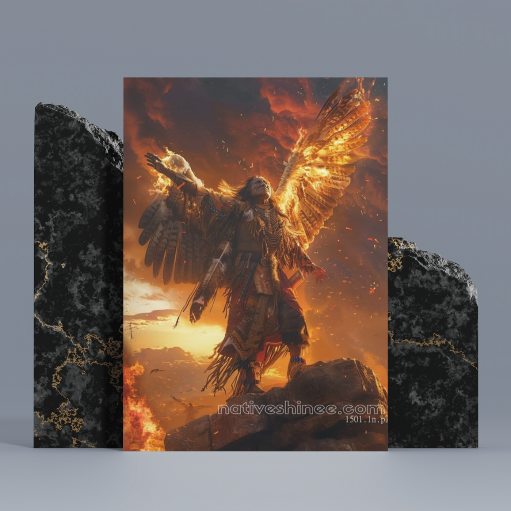 Spirit of Fire Native American Canvas