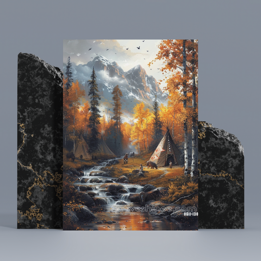 Echoes of the Land Native American Canvas