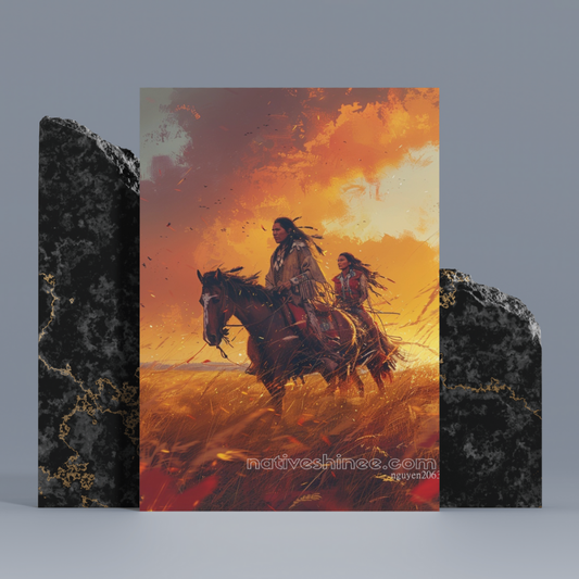 Be Positive Be Enjoyable Native American Canvas