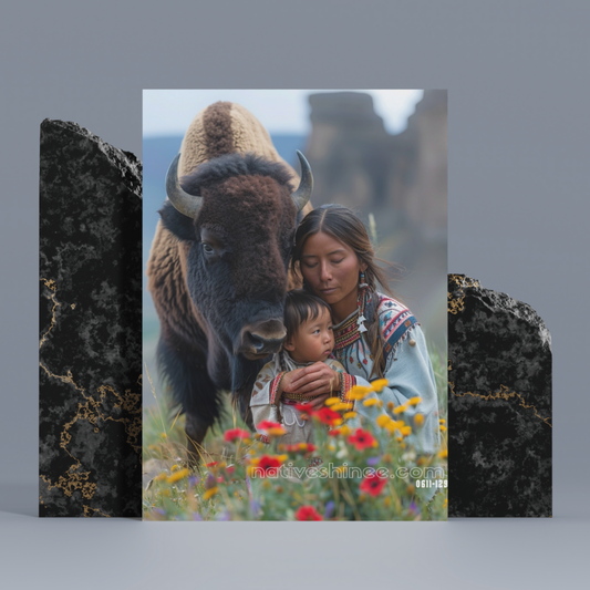 Sacred Embrace of the Land Native American Canvas