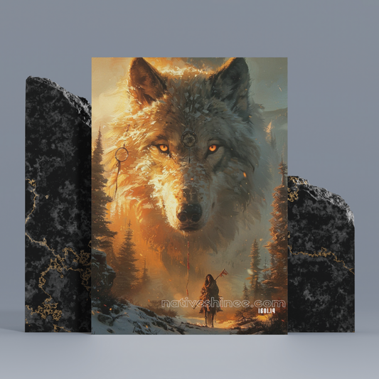 Wisdom Of The Wild Native American Canvas