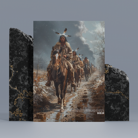Journey Through the Storm Native American Canvas