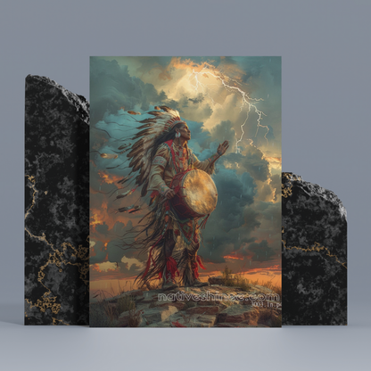 Thunder Dance Native American Canvas