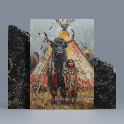 The Bond with Nature Native American Canvas