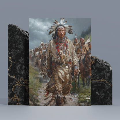 Warriors of the Trail Native American Canvas