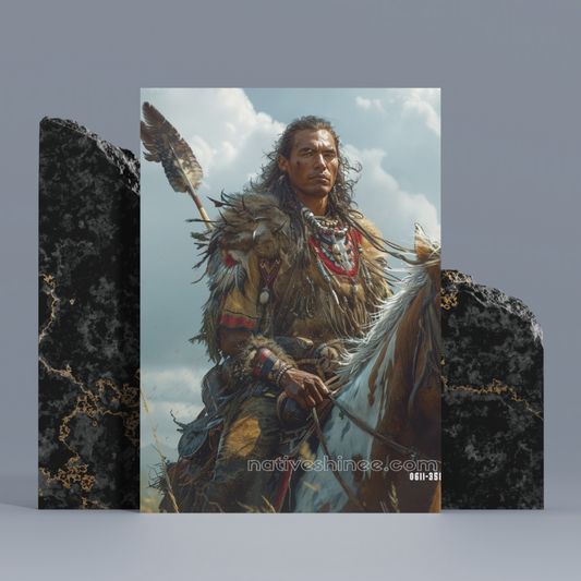 Ride With Honor Native American Canvas