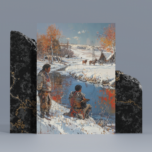 Calmness Of The Soul Native American Canvas