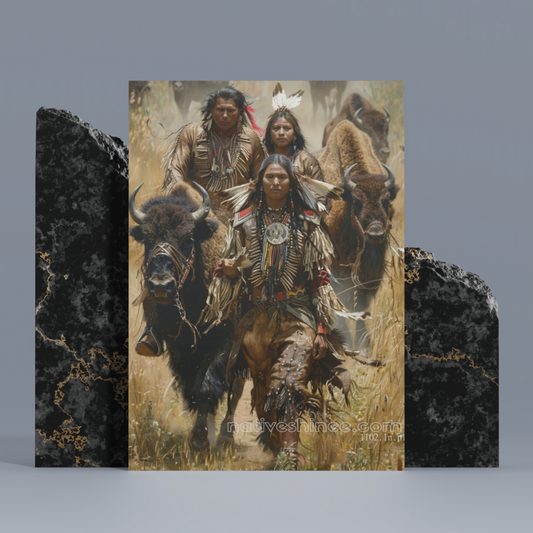 Harmonize With The Land Native American Canvas