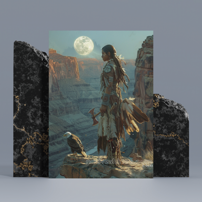 Guardian of the Canyon Native American Canvas