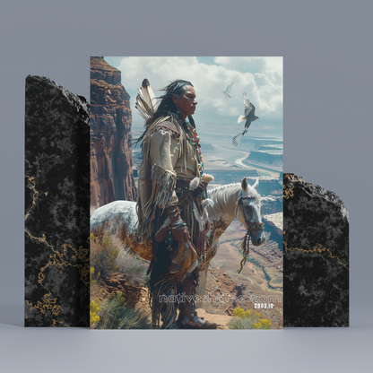 Canyon Sentinel Native American Canvas