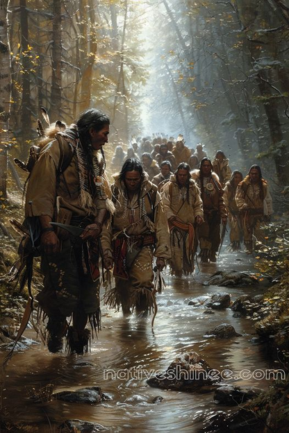 Journey of Togetherness Native American Canvas