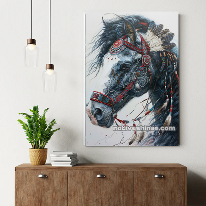 Majestic Tribal Horse Canvas