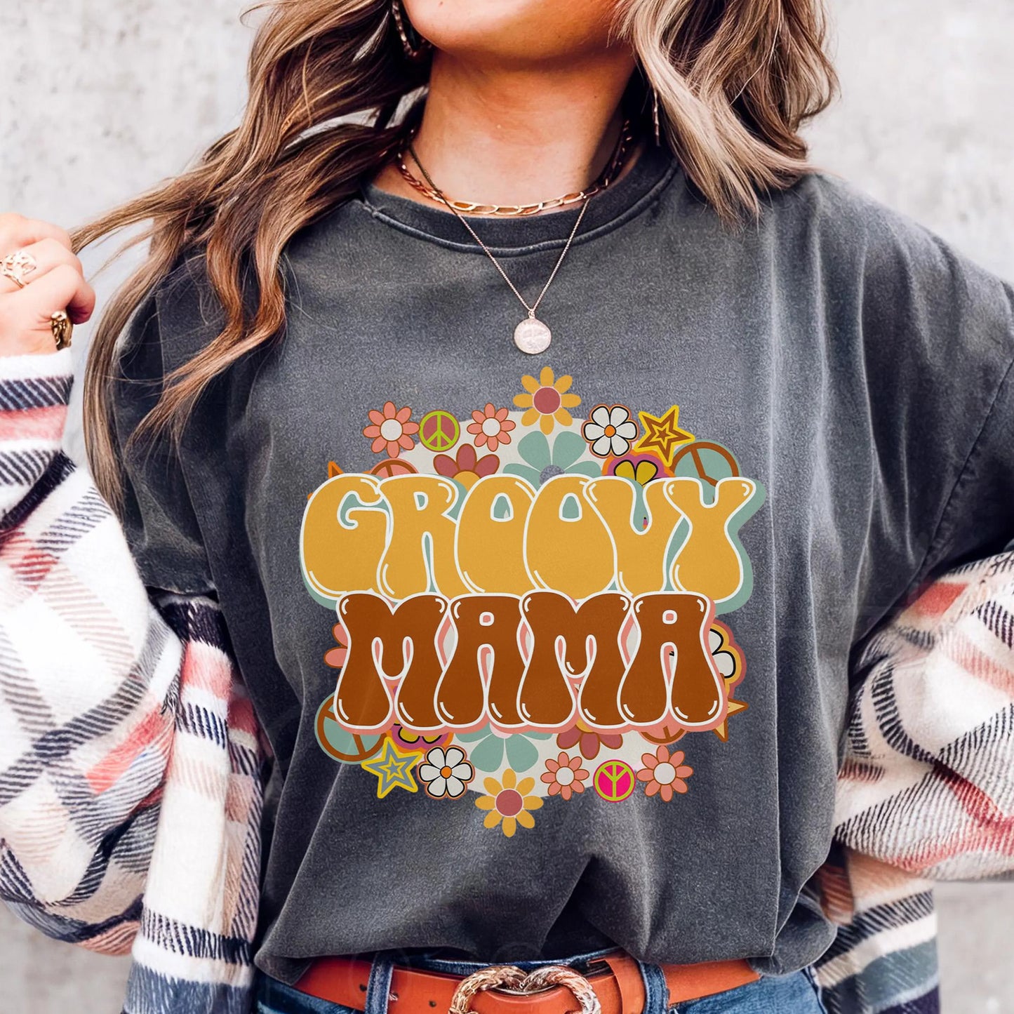 Groovy Momma Floral Tshirt