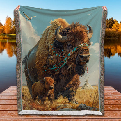 Buffalo Stream Woven Blanket