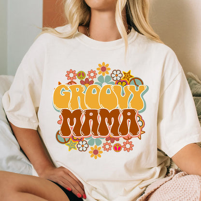 Groovy Momma Floral Tshirt
