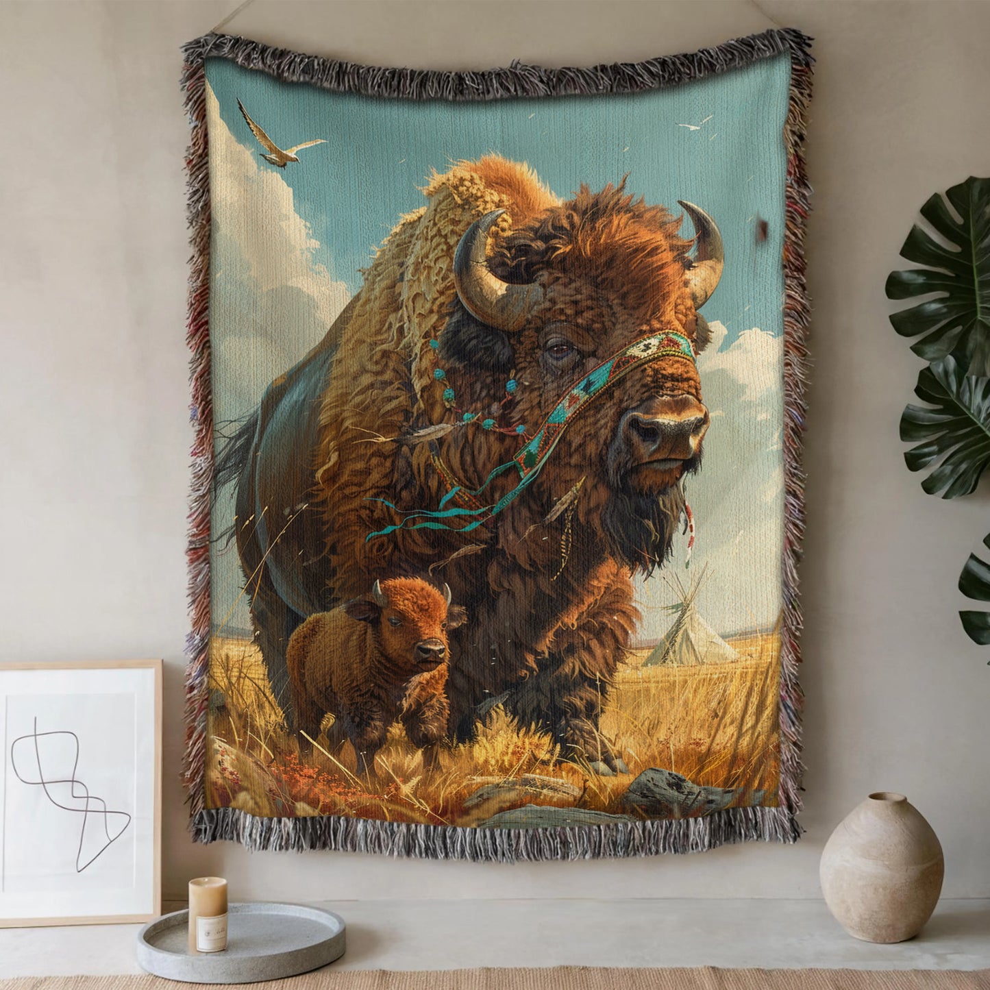 Buffalo Stream Woven Blanket