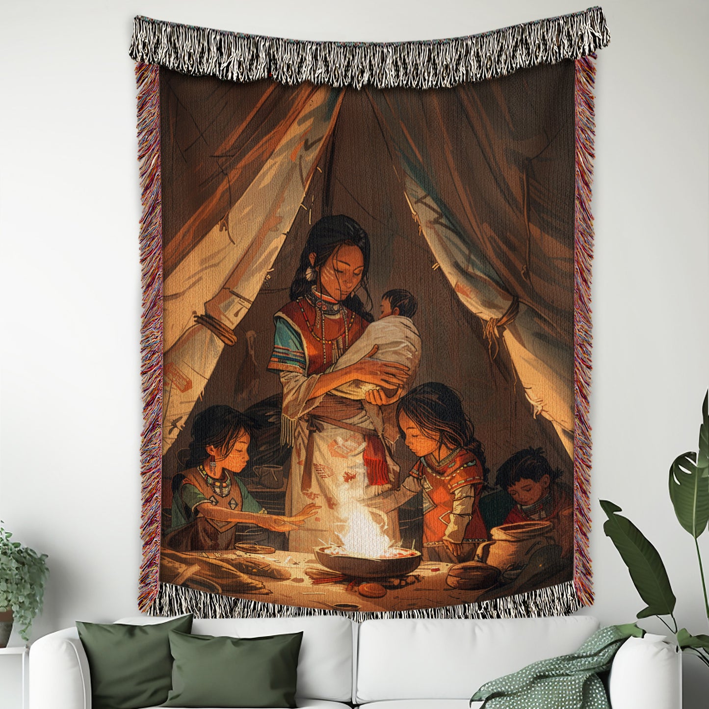 Native Mom’s Kitchen Woven Blanket