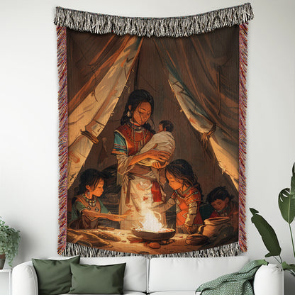 Native Mom’s Kitchen Woven Blanket