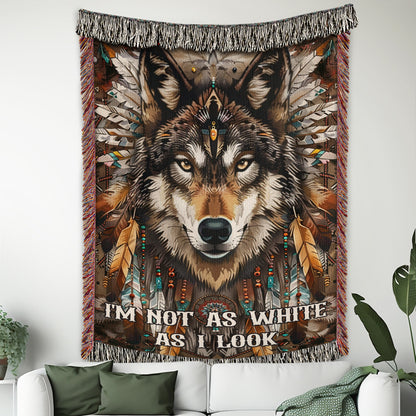 Spirit Wolf Woven Blanket