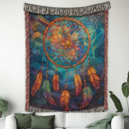 Mystic Dreamcatcher Woven Blanket