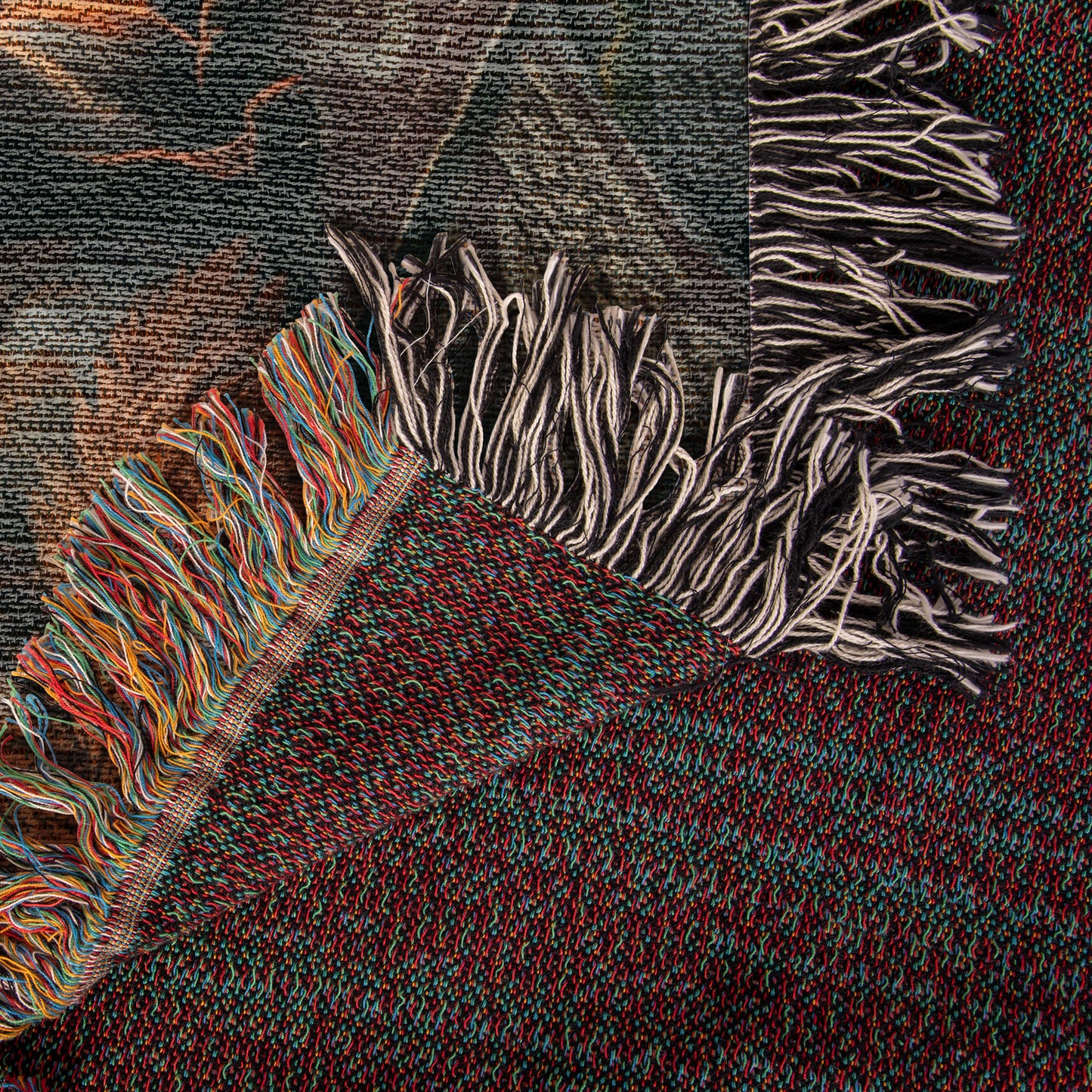 Tree of Life Buffalo Woven Blanket