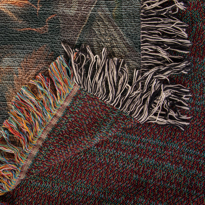 Tree of Life Buffalo Woven Blanket