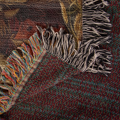 Bear and Native Woven Blanket