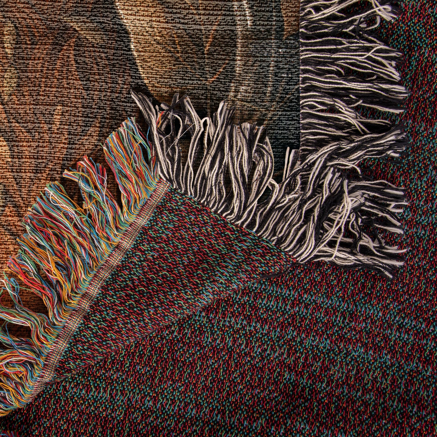 Beaded Fox Haven Woven Blanket