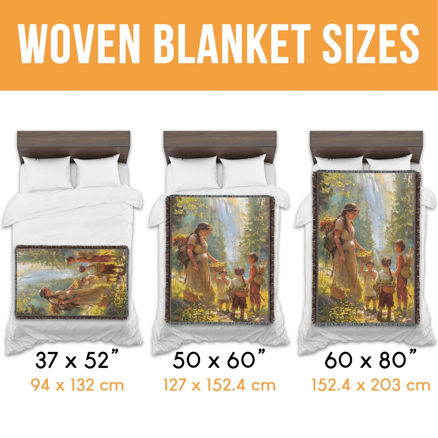 Mom’s Harvest Lesson Woven Blanket