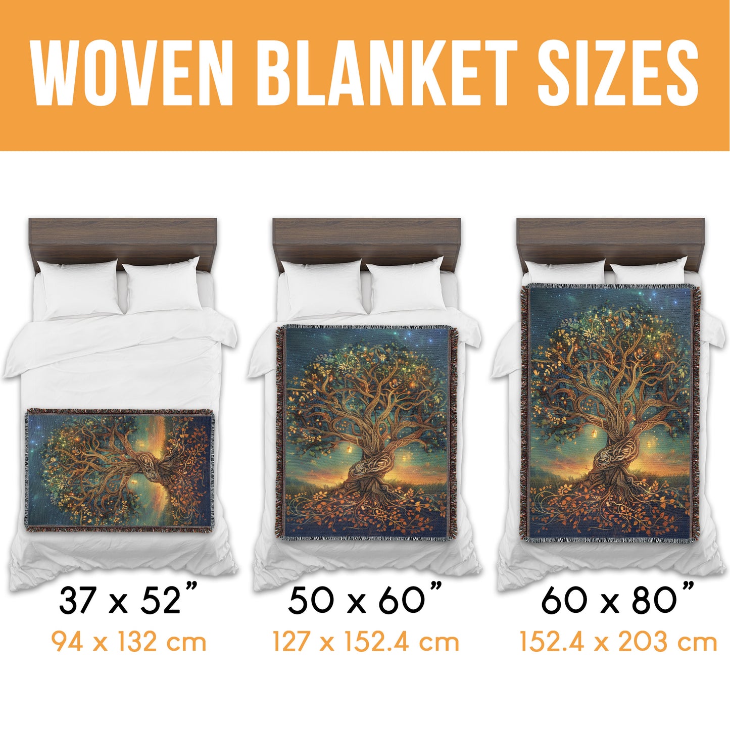 Tree of Life Woven Blanket