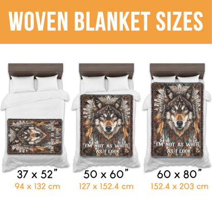Spirit Wolf Woven Blanket