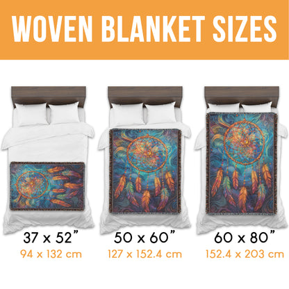 Mystic Dreamcatcher Woven Blanket